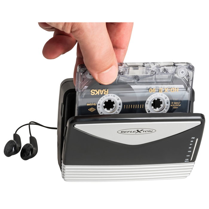 Reflexion WMR01 Reproductor de casetes portátil con radio FM Reflexion WMR01 Reproductor de casetes portátil con radio FM