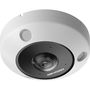 Hikvision DS-2CD63C5G1-IVS Cámara IP Seguridad 12MP Fisheye 1.29mm, Interior/Exterior IP67, Visión Nocturna IR 15m, WDR, H.265+, MicroSD, PoE