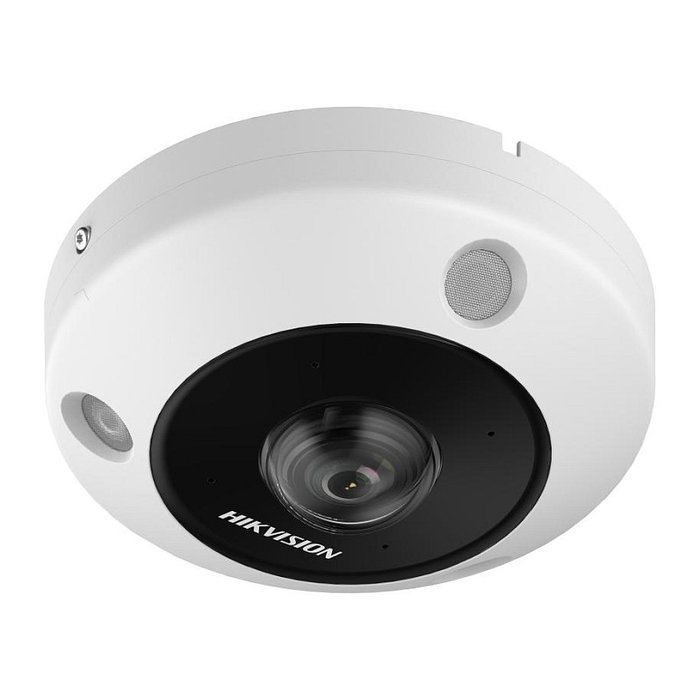 Hikvision DS-2CD63C5G1-IVS Cámara IP 12MP DeepinView con Lente Ojo de Pez 1.29mm, 180°, Visión Nocturna, IP67, Interior/Exterior, Compatible con PoE