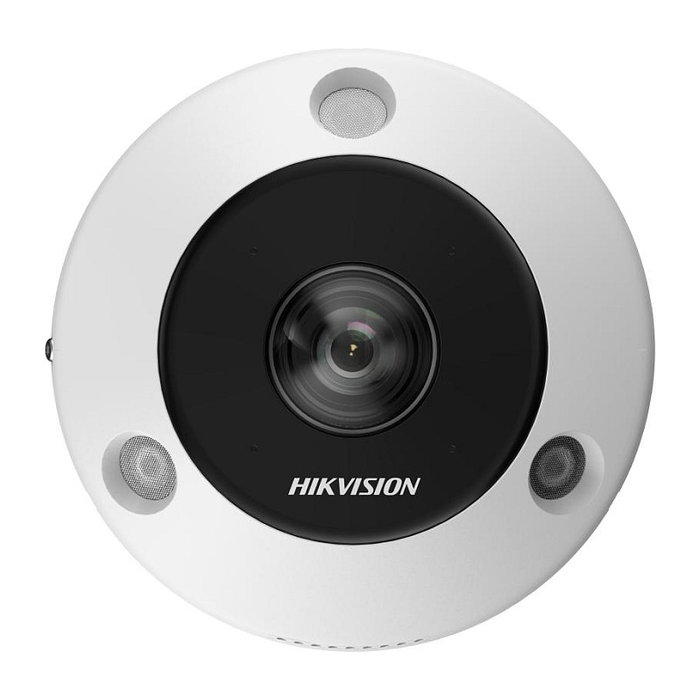 Hikvision DS-2CD63C5G1-IVS Cámara IP 12MP DeepinView con Lente Ojo de Pez 1.29mm, 180°, Visión Nocturna, IP67, Interior/Exterior, Compatible con PoE