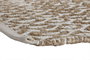 DKD Home Decor Alfombra Boho Marron Blanco 175 x 75 cm Yute Poliester Algodon