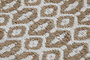 DKD Home Decor Alfombra Boho Marron Blanco 175 x 75 cm Yute Poliester Algodon