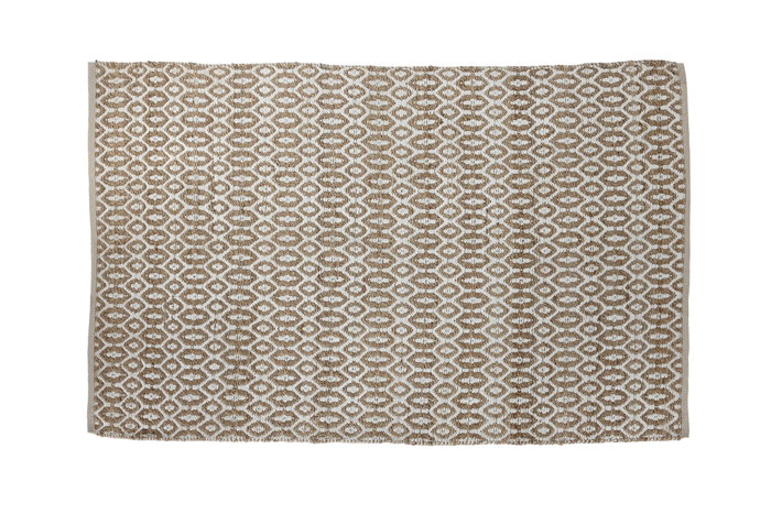 DKD Home Decor Alfombra Boho Marron Blanco 175 x 75 cm Yute Poliester Algodon DKD Home Decor Alfombra Boho Marron Blanco 175 x 75 cm Yute Poliester Algodon