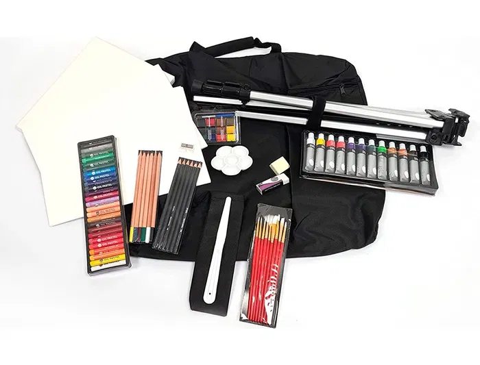 Lapices Daler Rowney Set Arte Completo Con Caballete De 115 Piezas