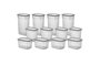 Hermia BNMPOLYAR12-13232 Set de 12 Cajas de Almacenaje de Plástico sin BPA, Varios Tamaños 1300ml/2000ml/3200ml, Color Antracita