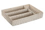 DKD Home Decor Cubertero Balines Bambú Ratán Blanco Natural 24 x 6 x 34 cm