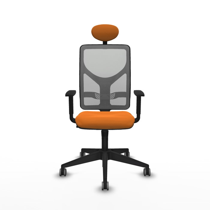 PIQUERAS Y CRESPO Silla de oficina Motilla con mecanismo Sincro, Naranja y Gris PIQUERAS Y CRESPO Silla de oficina Motilla con mecanismo Sincro, Naranja y Gris
