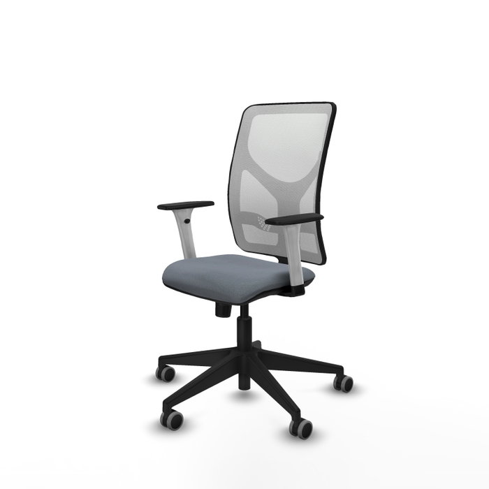 PIQUERAS Y CRESPO Silla de oficina Motilla con mecanismo Sincro, Gris y Blanca PIQUERAS Y CRESPO Silla de oficina Motilla con mecanismo Sincro, Gris y Blanca