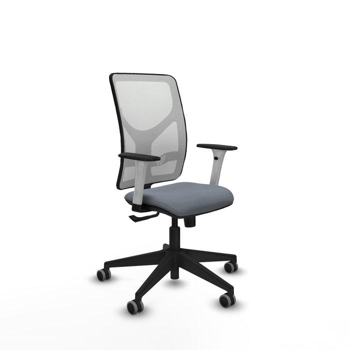 PIQUERAS Y CRESPO Silla de oficina Motilla con mecanismo Sincro, Gris y Blanca PIQUERAS Y CRESPO Silla de oficina Motilla con mecanismo Sincro, Gris y Blanca