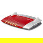 AVM FRITZ!Box Fon WLAN 7490 A/VDSL Router Inalámbrico Wi-Fi 5 Doble Banda Gigabit Ethernet ADSL VDSL Color Rojo Plata