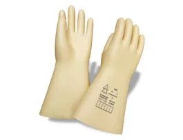 Faru Guantes de Látex Aislante Protección Eléctrica hasta 500V Clase 00 Talla 9 Color Beige