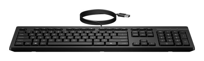 HP Teclado 125 Alámbrico - Distribución Nórdica (Nordic) para Productividad Diaria HP Teclado 125 Alámbrico - Distribución Nórdica (Nordic) para Productividad Diaria