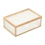 Caja-Joyero Home ESPRIT Dorado Metal Cristal 15 x 11 x 5,5 cm
