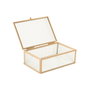 Caja-Joyero Home ESPRIT Dorado Metal Cristal 15 x 11 x 5,5 cm