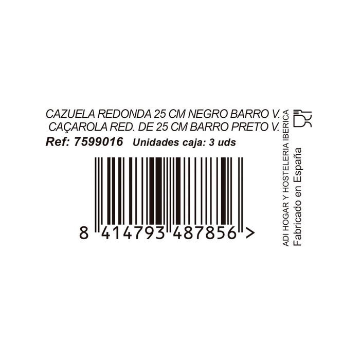 Cazuela Barro Barro Anaflor Anaflor 25 cm Cazuela Barro Barro Anaflor Anaflor 25 cm