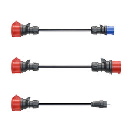 Go-e Adapterset Gemini flex 11 kW Set de 3 piezas Negro 30 cm