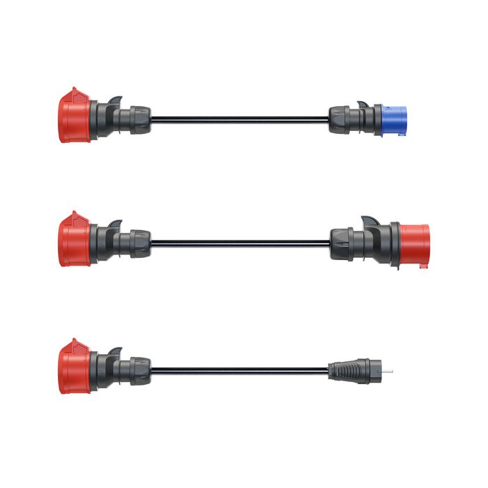 go-e Set de adaptadores para Gemini flex 11 kW (3 piezas) go-e Set de adaptadores para Gemini flex 11 kW (3 piezas)