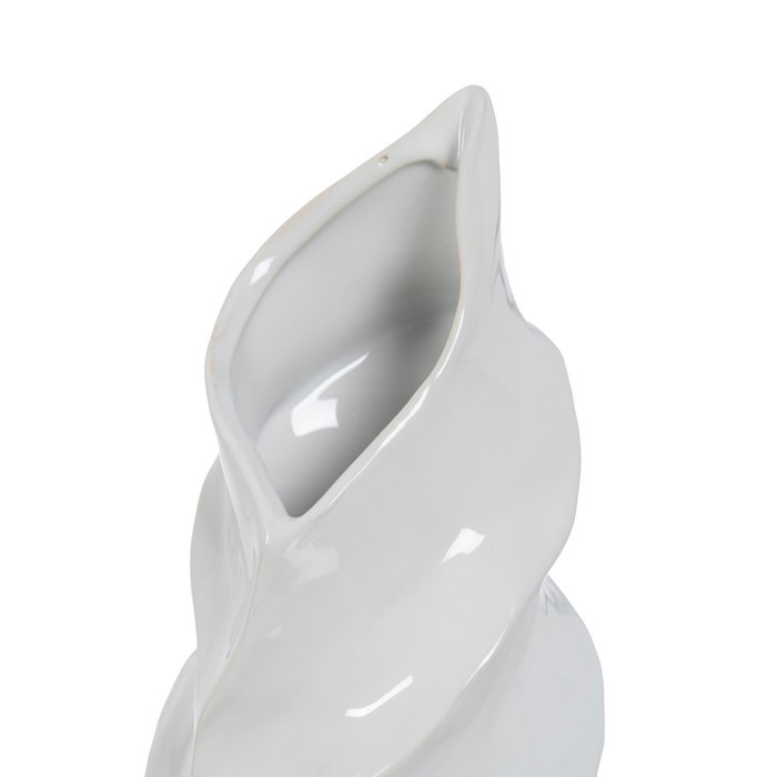 Jarrón Blanco Cerámica Decoración 16 X 15 X 44 cm