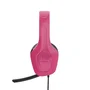 Trust GXT 415P Zirox Auriculares Gaming Alámbrico con Micrófono Plegable, Diadema Ajustable, Color Rosa, Cable 2m, Jack 3.5mm, Altavoces 50mm, Compatible PC y Consolas