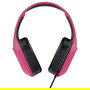 Trust GXT 415P Zirox Auriculares Gaming Alámbrico con Micrófono Plegable, Diadema Ajustable, Color Rosa, Cable 2m, Jack 3.5mm, Altavoces 50mm, Compatible PC y Consolas