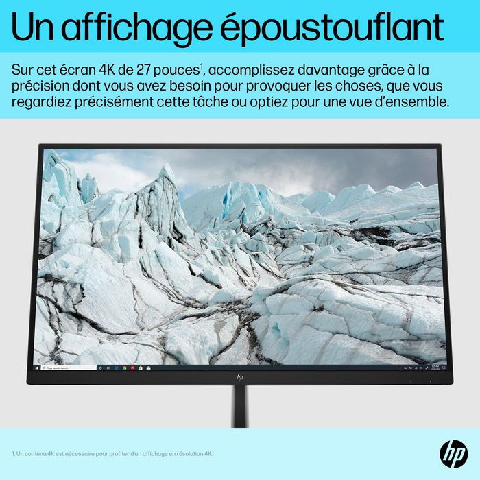 HP E27k G5 Monitor 4K USB-C de 27 pulgadas, Negro/Plata HP E27k G5 Monitor 4K USB-C de 27 pulgadas, Negro/Plata
