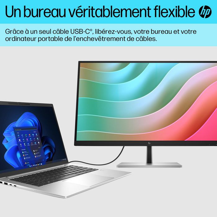 HP E27k G5 Monitor 4K USB-C de 27 pulgadas, Negro/Plata HP E27k G5 Monitor 4K USB-C de 27 pulgadas, Negro/Plata
