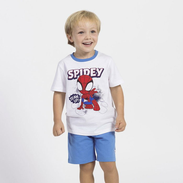 Cerdá Conjunto 2 Piezas French Terry Spidey Blanco 3 Años