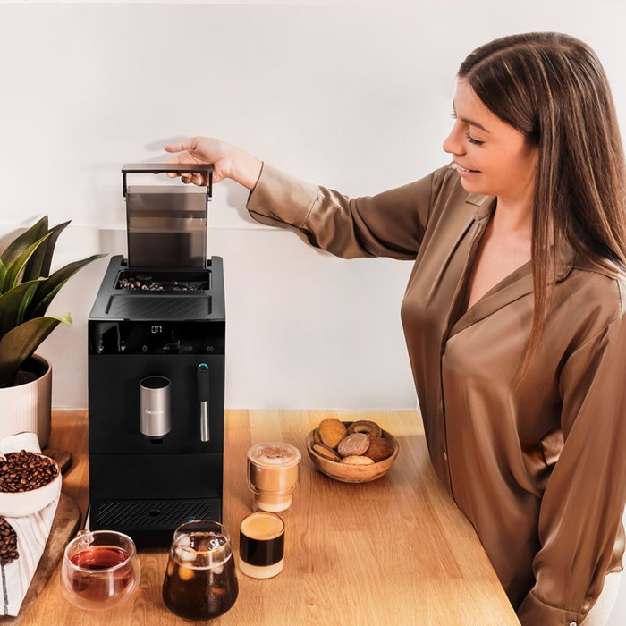 Cecotec Cremmaet Compact Steam Cafetera Superautomática Negra