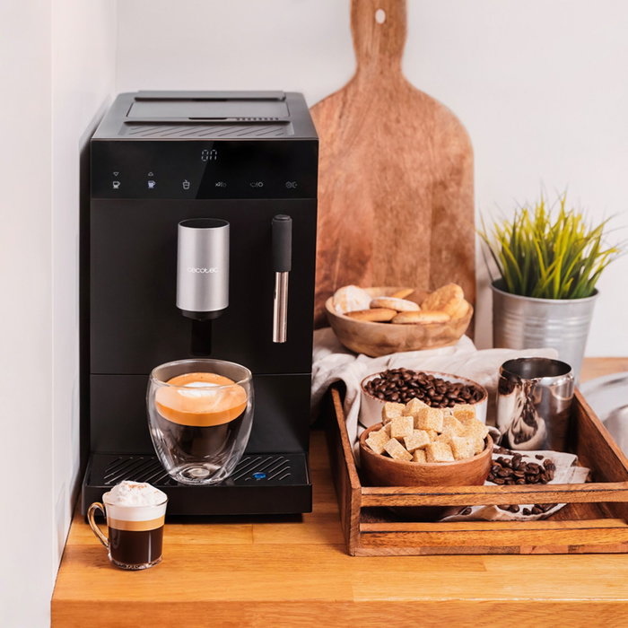 Cecotec Cremmaet Compact Steam Cafetera Superautomática Negra