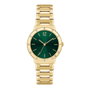Boss Reloj Analógico para Mujer con Esfera Verde y Acabado Dorado