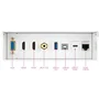 Nanocable Caja de Conexiones Multimedia de Pared 10.35.0004 - VGA, 2x HDMI, Jack 3.5, USB-C 10G, USB-B 2.0, USB-A 3.0, RJ45 Cat.6A STP, Blanco