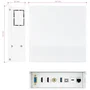 Nanocable Caja de Conexiones Multimedia de Pared 10.35.0004 - VGA, 2x HDMI, Jack 3.5, USB-C 10G, USB-B 2.0, USB-A 3.0, RJ45 Cat.6A STP, Blanco