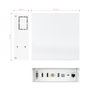 Nanocable Caja de Conexiones Multimedia Blanco 10.35.0004
