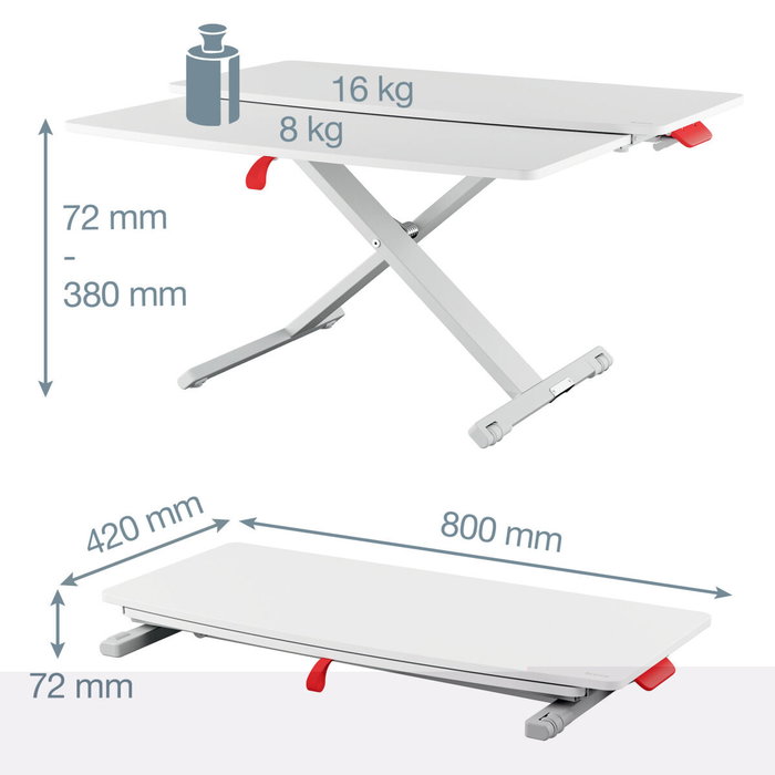 LEITZ Schreibtischaufsatz Ergo Cosy con estante gris LEITZ Schreibtischaufsatz Ergo Cosy con estante gris