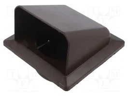 DOSPEL S.A. Rejilla de ventilación bronce, Ø100mm (10 unidades)