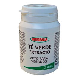 INTEGRALIA Extracto Seco Te Verde 60 Cápsulas Veganas Propiedades Antioxidantes Apto para Veganos