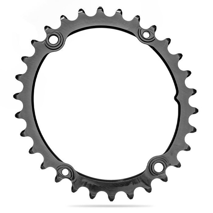 Absolute Black Plato Ovalado 30D 110 BCD 4 Brazos Subcompact Shimano 2x9-11V Aluminio Negro Absolute Black Plato Ovalado 30D 110 BCD 4 Brazos Subcompact Shimano 2x9-11V Aluminio Negro