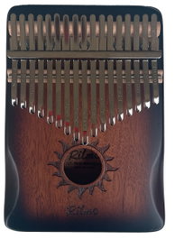 Ritmo Kalimba de Caoba de 17 Notas Marrón