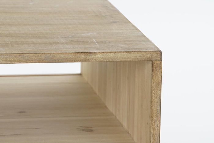 DKD Home Decor Mesa Centro Alpino Abeto Natural 59 x 38 x 99 cm