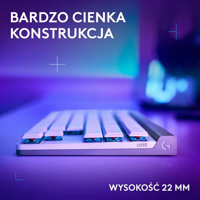 Logitech G515 Lightspeed TKL GL Tactile Blanco