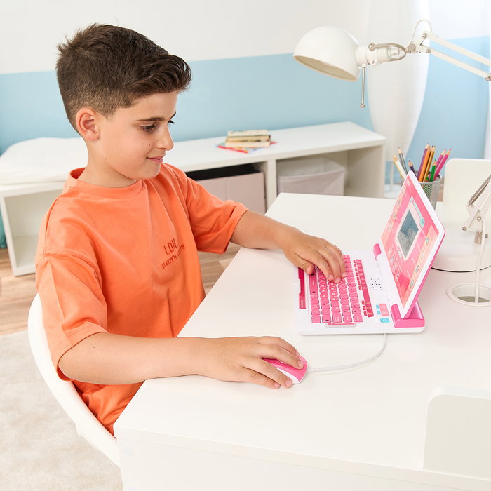 VTech Genio Xl Bilingüe Rosa 180 Actividades, Ordenador Portátil Educativo para Niños +5 Años (80-581267) VTech Genio Xl Bilingüe Rosa 180 Actividades, Ordenador Portátil Educativo para Niños +5 Años (80-581267)