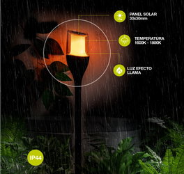GSC Evolution Estaca de jardín solar LED Arthar 1600-1800K