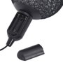 Home Deco Factory Lámpara de Bola LED para Colgar, 15 cm Diámetro, Luz Blanco Cálido (10 LEDs), Funciona con 3 Pilas AAA, Cable 1.15m, Negro