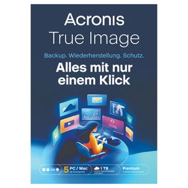 Acronis True Image Premium 5 Computers + 1 TB Acronis Cloud Storage Suscripción 1 año ESD-DownloadESD