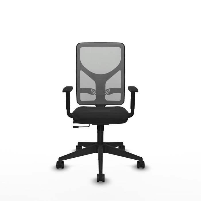 PIQUERAS Y CRESPO Silla de oficina Motilla con mecanismo Sincro/Traslack, Negro/Gris