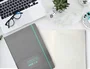 Antartik Cuaderno A4 Tapa Dura Hojas Cuadriculadas Gris y Turquesa 100 Hojas 80gr FSC
