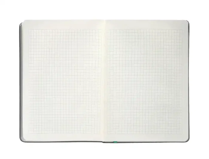 Antartik Cuaderno A4 Tapa Dura Hojas Cuadriculadas Gris y Turquesa 100 Hojas 80gr FSC