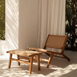 Butaca Natural Madera 60 X 93 X 64 cm