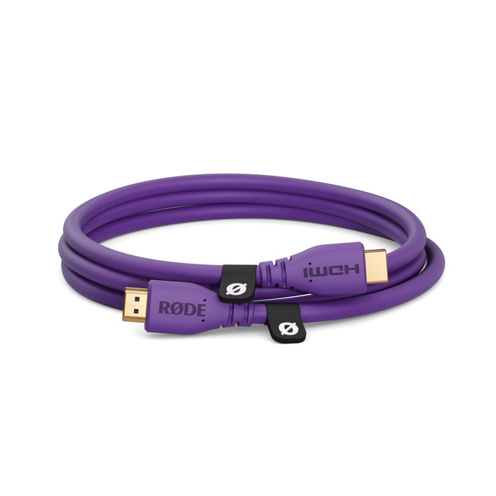 RODE Hdmi-1.5 Cable HDMI Premium 1.5m 6mm Lila 4K60 Alta Velocidad con Ethernet RODE Hdmi-1.5 Cable HDMI Premium 1.5m 6mm Lila 4K60 Alta Velocidad con Ethernet