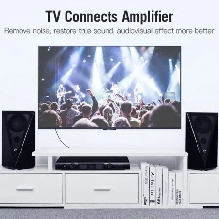 Vention VAB-R06-B200 Cable Estéreo 2x RCA Macho a 2x RCA Macho 2m Negro